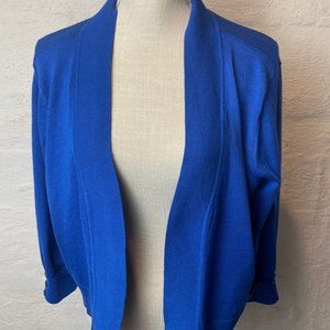 Christopher & Banks - Royal Blue Cardigan 3/4 Cuff Sleeve